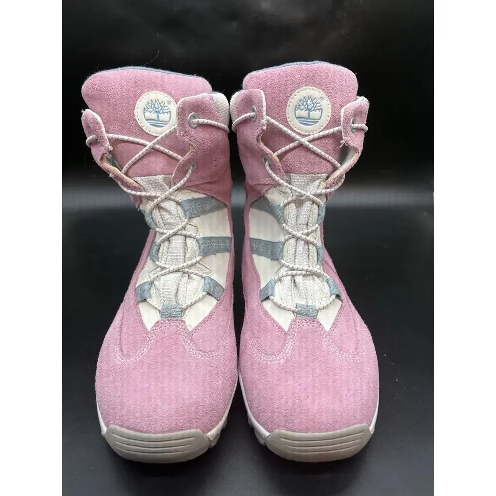 Timberland Pink Boots Womens Size 5 Winter Snow Boots Insulated Outdoor